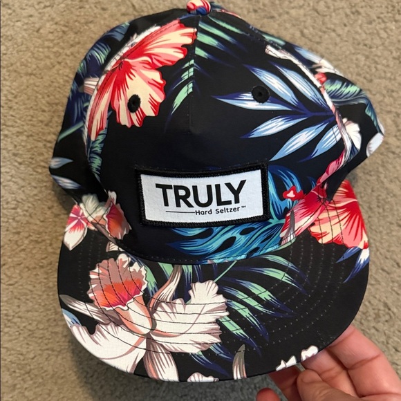 TRULY Floral Cap - Black, Red, and Blue - Picture 7 of 8